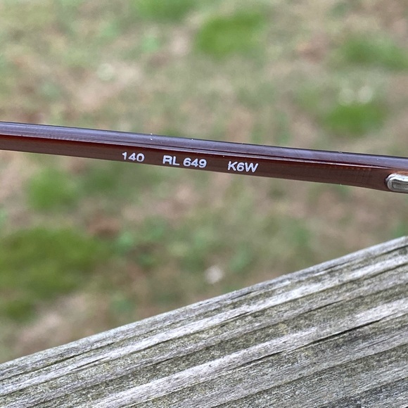 Ralph Lauren glasses frames Tan RL649 Made in Italy - Picture 9 of 13